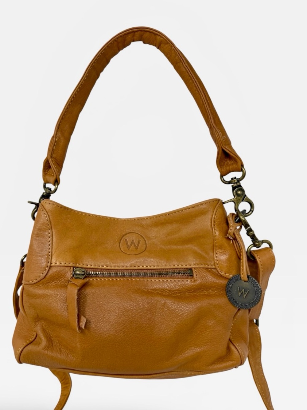 Wanderers Travel Co Toulouse leather Crossbody bag tan